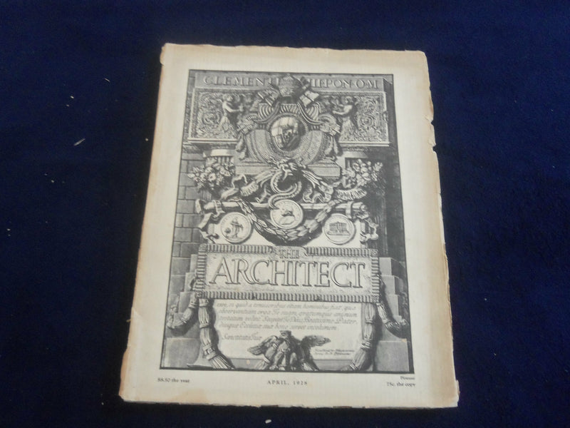 1928 APRIL THE ARCHITECT MAGAZINE - NICE COVER, MANY PLATES & PHOTOS - ST 7258