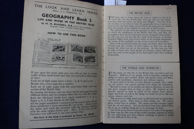 1900'S LIFE & WORK IN THE BRITISH ISLES - LOOK & LEARN - MAPS -GEOGRAPHY - K 878