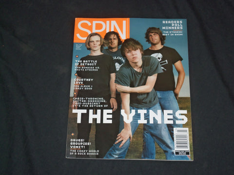 2004 MARCH SPIN MAGAZINE - THE VINES COVER - CW 474