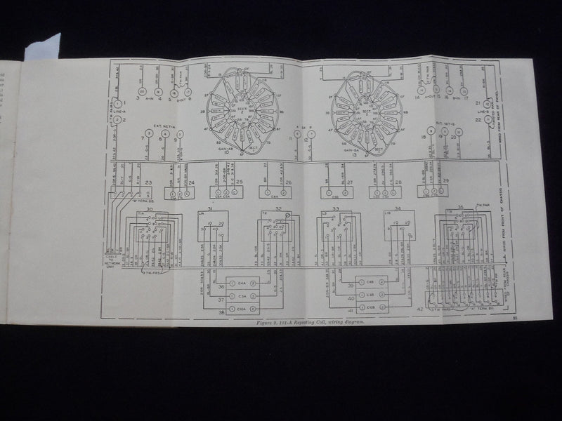 1940'S INSTRUCTION BULLETIN FOR 101-1 TWO-WIRE APPLIQUE SOFTCOVER BOOK - J 9631