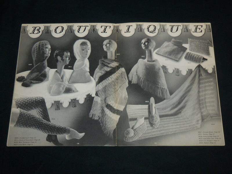 1964 BOUTIQUE FASHIONS TO KNIT AND CROCHET VOLUME NO. 85 - BEAR BRAND - J 6745