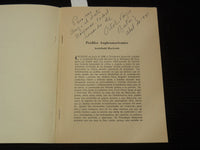 1941 A. ORTIZ VARGAS - PERFILES ANGLOAMERICANOS INSCRIBED LOT OF 2- K 2693