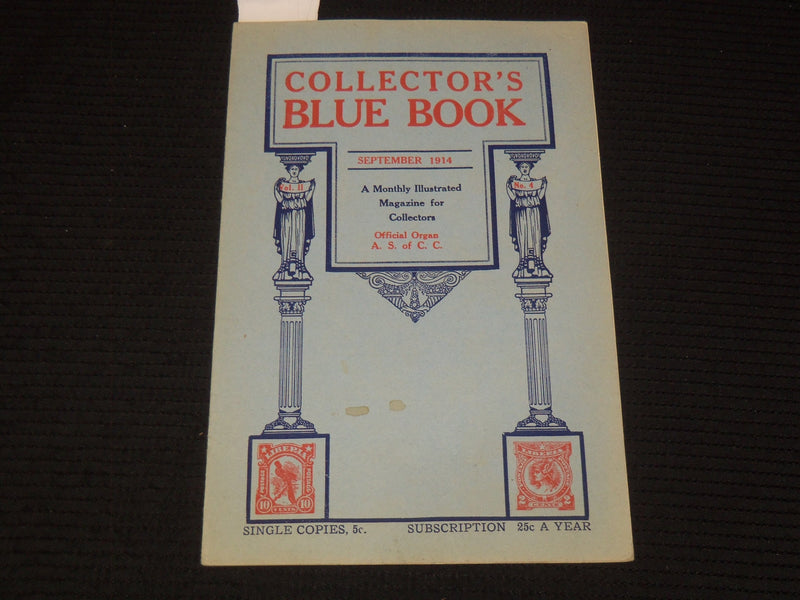 1914 SEPTEMBER COLELCTIONS BLUE BOOK - MAGAZINE FOR COLLCETORS - K 2618