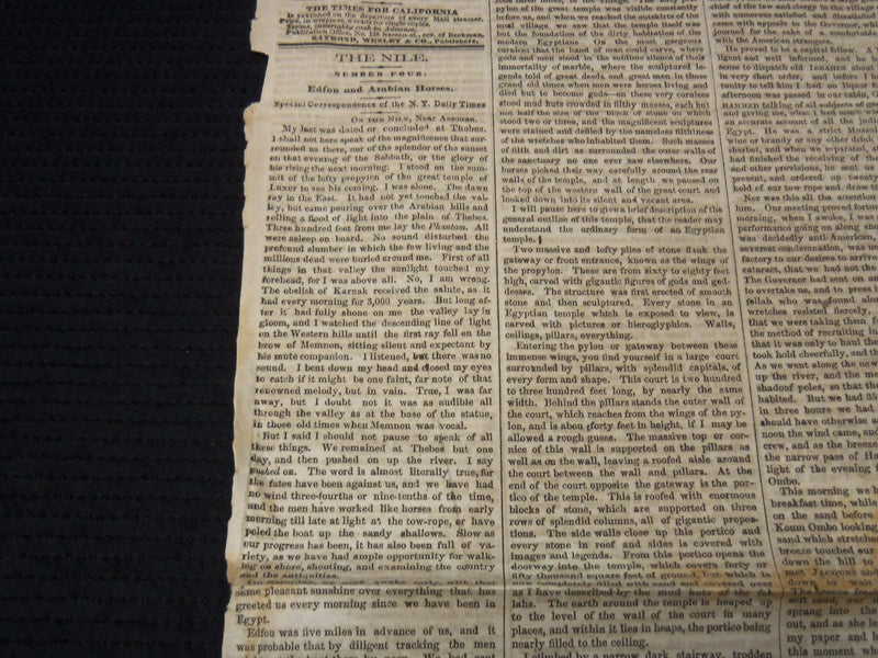 1857 SEPTEMBER 5 NEW YORK WEEKLY TIMES NEWSPAPER - POLITICS IN KANSAS - NP 8972