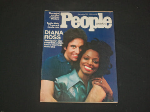1976 JANUARY 26 PEOPLE MAGAZINE - DIANA ROSS & BOB SILBERSTEIN - B 4798