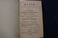 1824 DAVID SEU PSALMI - OPERA ET STUDIO HARDCOVER BOOK - LATIN - KD 9555