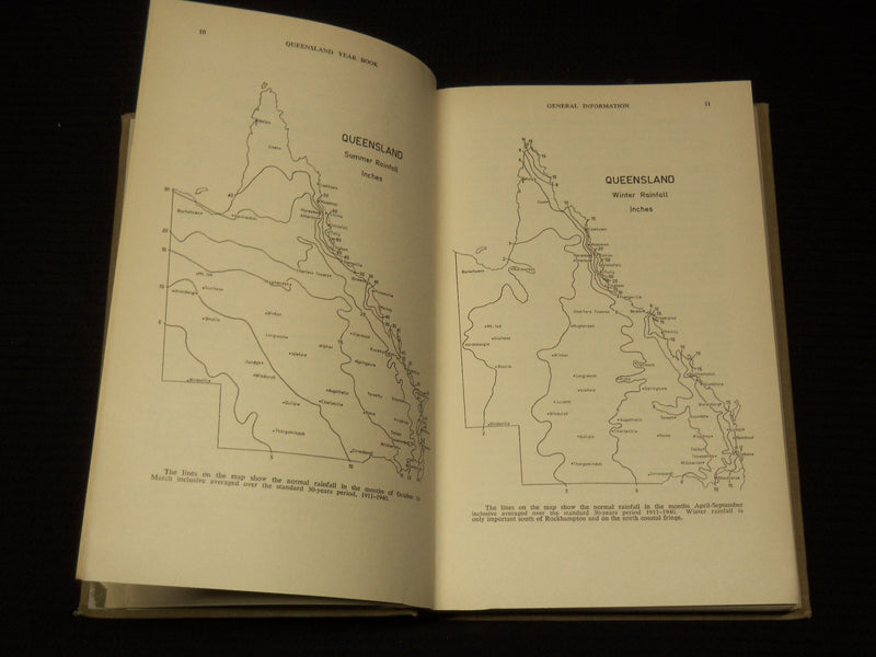 1960-1969 QUEENSLAND YEAR BOOK LOT OF 10 - GOV. STATISTICIAN BRISBANE - KD 1D