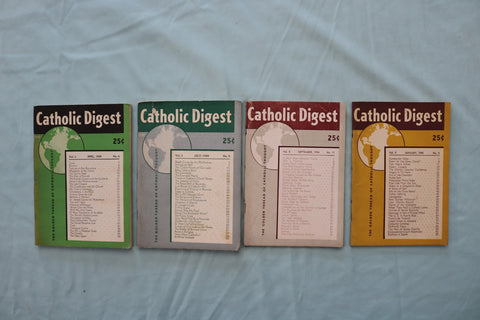 1939-1945 CATHOLIC DIGEST MAGAZINE - LOT OF 4 - O 3946