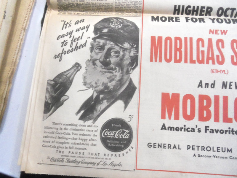 1940 JUNE 24 L. A. EVENING HERALD EXPRESS NEWSPAPER-ARMISTICE COMPLETED- NP 5740