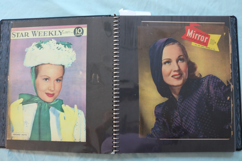 MOVIE STAR MAGAZINE PHOTOS SCRAPBOOK - GRACE KELLY- V. MAYO - DEBORAH KERR - #17