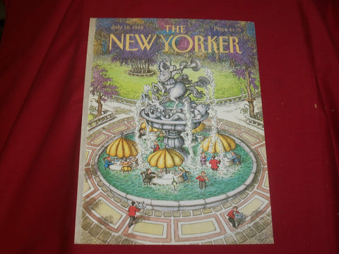 1988 JULY 18 NEW YORKER MAGAZINE FRONT COVER ONLY - GREAT ART FOR FRAMING