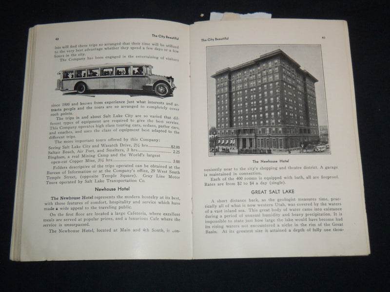 1930'S UTAH THE TOURISTS' GUIDE BOOK - SOFTCOVER - J 8197