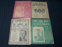1934-1938 LATEST SONG HITS MAGAZINES LOT OF 10 - CROSBY - POWELL - O 1098H