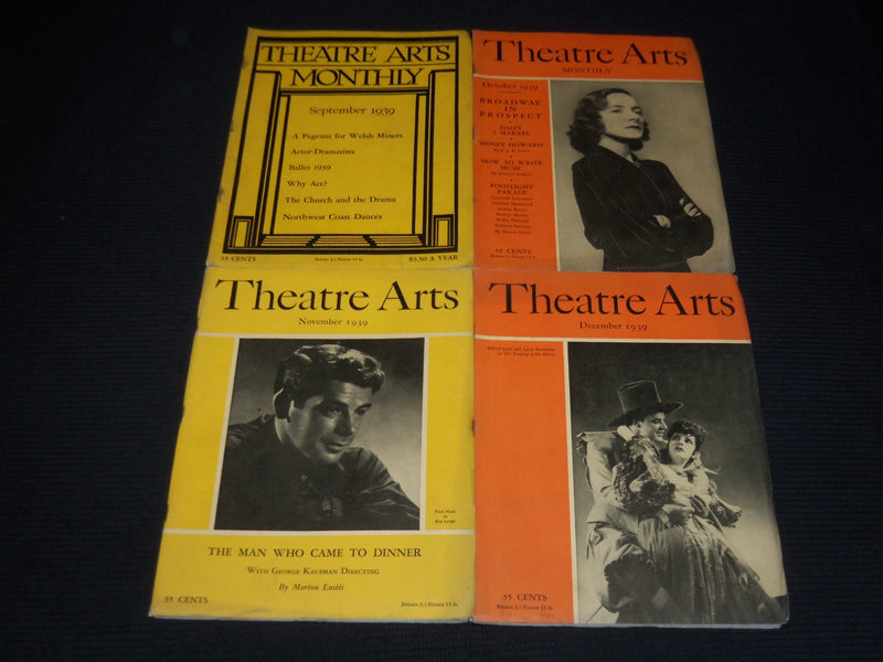 1939 THEATRE ARTS MONTHLY MAGAZINE LOT OF 10 ISSUES - O 2914