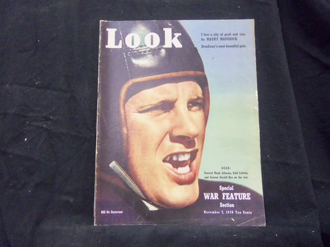 1939 NOVEMBER 7 LOOK MAGAZINE - BILL DE CORREVONT - GREAT PHOTOS & ADS - ST 1442