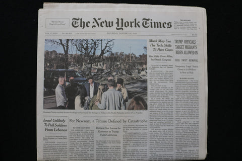 2025 JANUARY 25 NEW YORK TIMES- TRUMP OFFICIALS TARGET MIGRANTS BIDEN ALLOWED IN