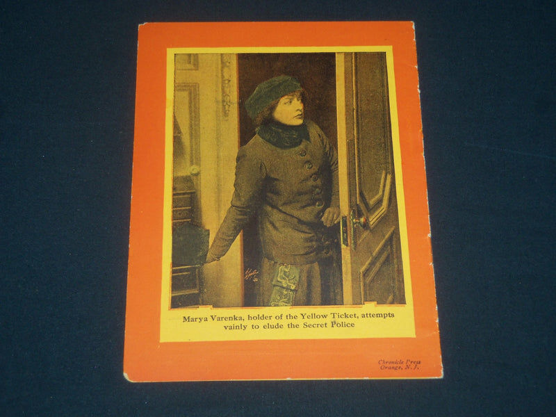 1914 THE YELLOW TICKET TREMONT THEATRE PROGRAM - BOSTON - MICHAEL MORTON- J 4221