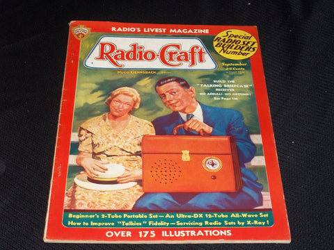 1936 SEPTEMBER RADIO-CRAFT MAGAZINE VERY NICE COVERS & ADS - E 401
