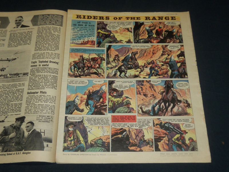 1962 FEBRUARY 3 EAGLE - BRITISH WEEKLY NEWSPAPER COMIC SECTION - NP 4377
