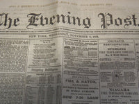 1864 NOVEMBER 9 THE EVENING POST NEWSPAPER - LINCOLN ELECTED - ATLANTA- NP 4252J
