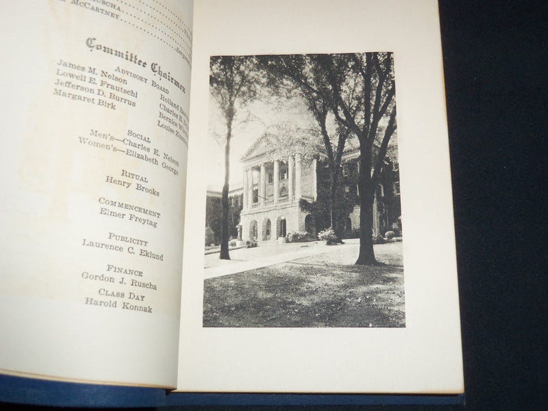 1927 WISCONSIN COMMENCEMENT WEEK BOOK - J 9021