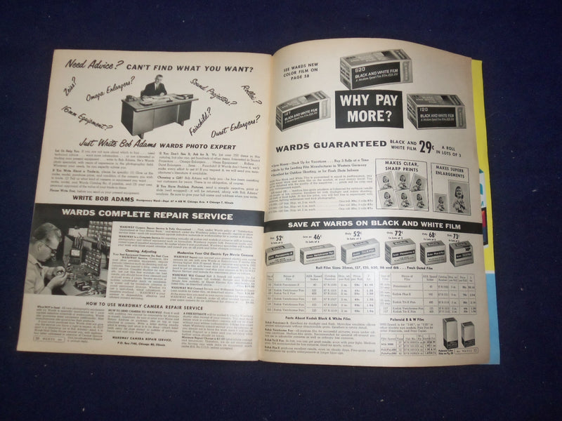 1963 MONTGOMERY WARD CAMERA CATALOG - SOFTCOVER - J 9313