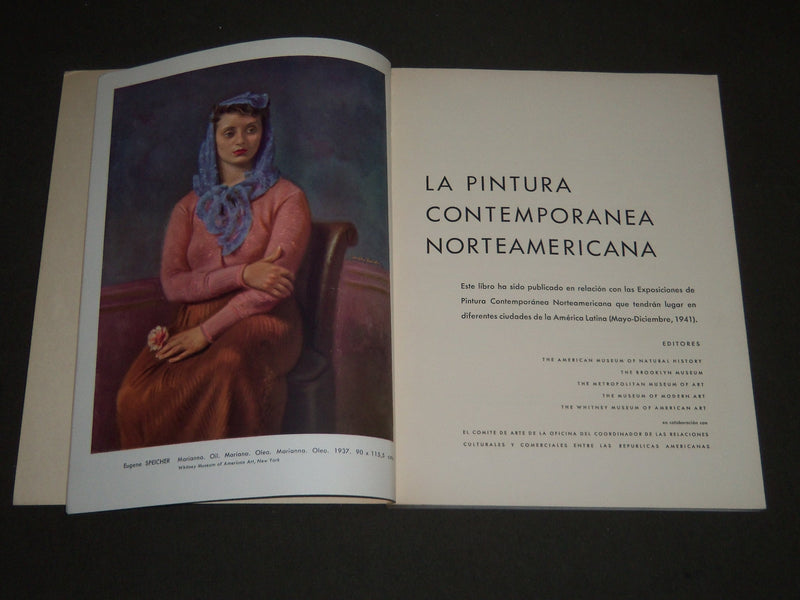 1941 LA PINTURA CONTEMPORANEA NOREAMERICANA SPANISH BOOK - KD 3838