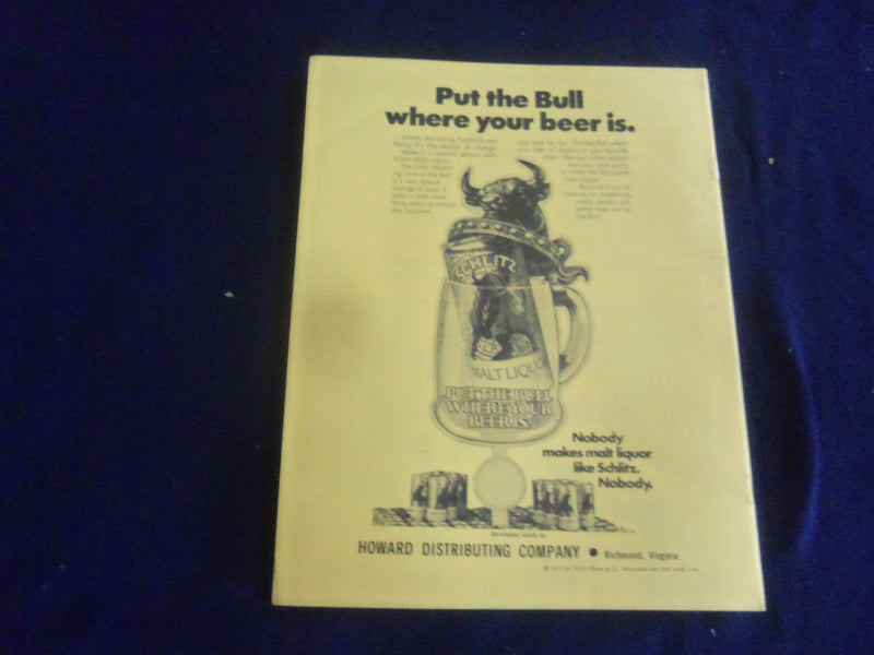 1977 DEC 3 GOLD BOWL PROGRAM - S. CAROLINA STATE VS WINSTON-SALEM STATE -ST 659G