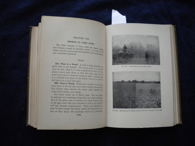 1914 ELEMENTS OF AGRICULTURE HARDCOVER BOOK BY G. F. WARREN - KD 8113