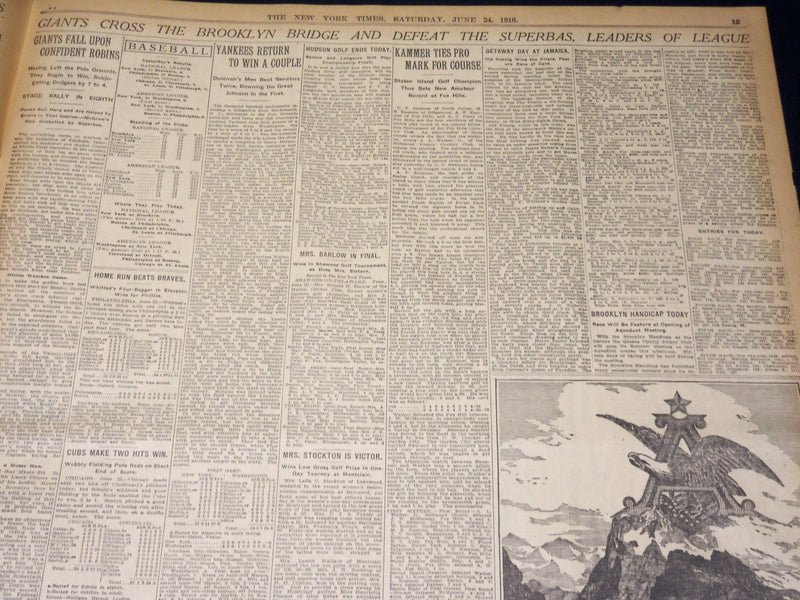 1916 JUNE 24 NEW YORK TIMES - MASSACRE OF TWO TROOPS IN CARRIZAL AMBUSH- NT 8623