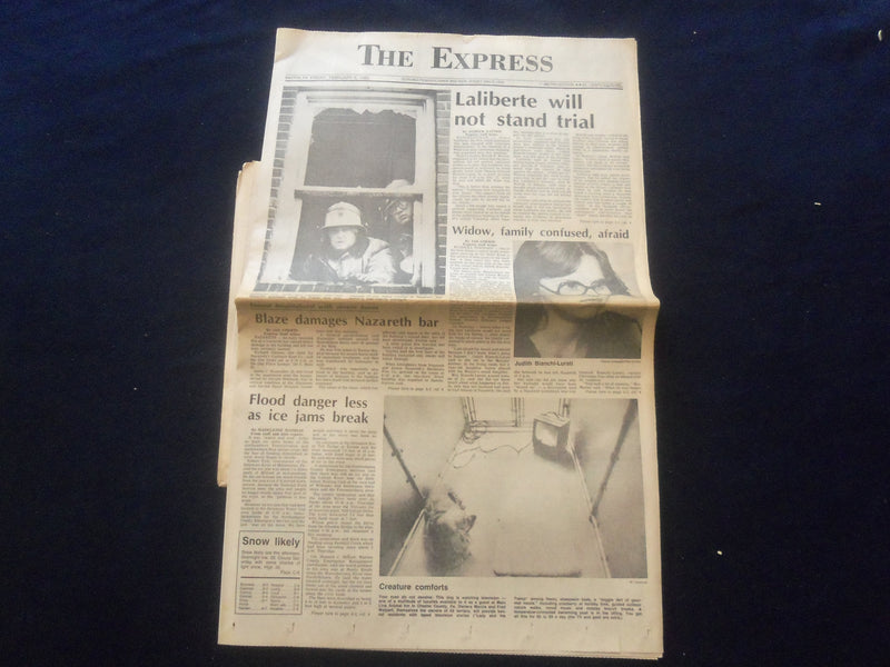 1982 FEB 5 THE EXPRESS NEWSPAPER - EASTON, PA - NO TRIAL FOR LALIBERTE - NP 6125