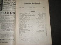 1909 APRIL AMERICAN MOTHERHOOD MAGAZINE - THE ARTHUR H. CRIST - J 3377