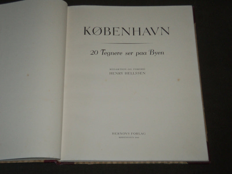 1946 KOBENHAVN BOOK BY HENRY HELLSSEN - NICE ILLUSTRATIONS - KD 3806