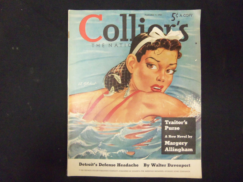 1940 SEP 7 COLLIER'S MAGAZINE - GREAT ILLUSTRATIONS, ARTICLES & ADS - ST 3660