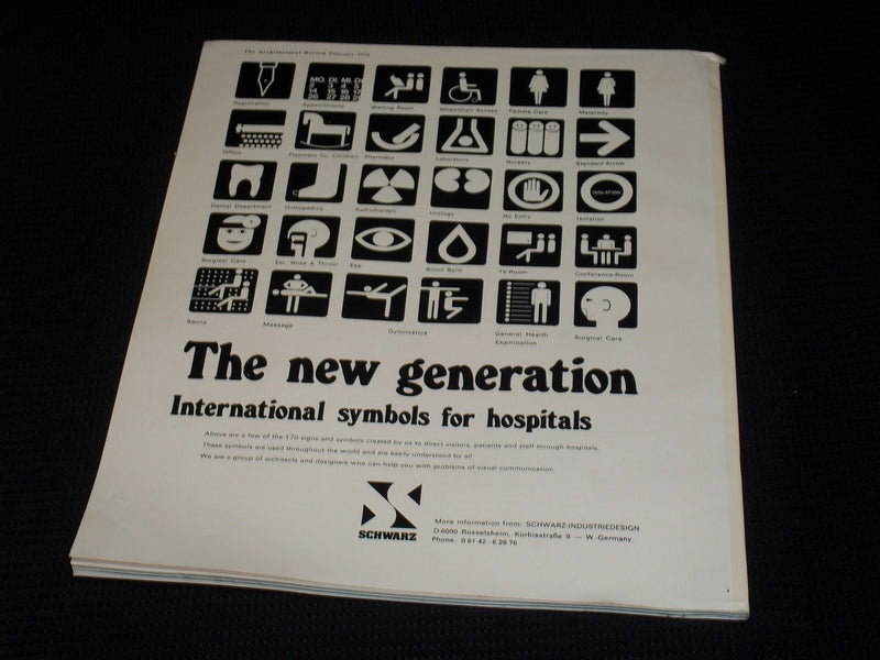 1976 FEBRUARY ARCHITECTURAL REVIEW MAGAZINE - DE DRIE HOVEN COVER - E 2949