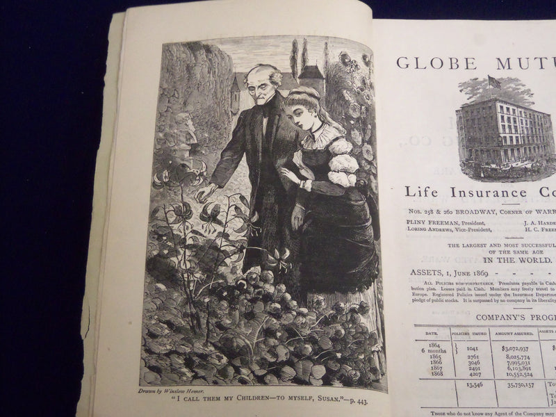 1869 OCTOBER THE GALAXY MAGAZINE - WINSLOW HOMER ILLUSTRATION - SP 2554