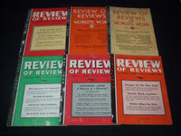 1933-1934 REVIEW OF REVIEWS AND WORLD'S WORK MAGAZINE LOT OF 23 ISSUES - O 3433