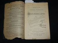 1885 BRYANT STRATTON & SADLER BUSINESS COLLEGE CATALOGUE - J 6866