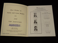 1993 LYNN & SALEM ROTARY CLUBS PROGRAM - 75 YEARS OF SERVICE - J 8047