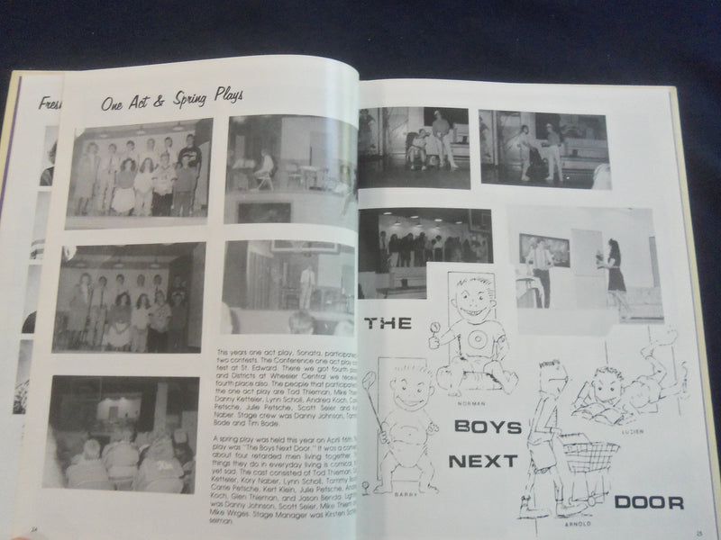 1990 PIRATEER PETERSBURG HIGH SCHOOL YEARBOOK - PETERSBURG, NEBRASKA - YB 2840