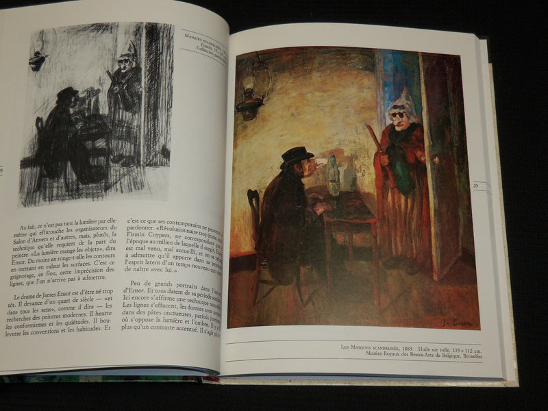 1990 ENSOR HARDCOVER BOOK BY JACQUES JANSSENS - FLAMMARION - R 717J