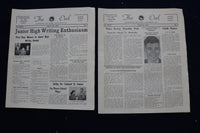 1949-1954 THE OWL NEWSPAPER - WESTMINSTER (MD) HIGH SCHOOL - LOT OF 48 - NP 8905