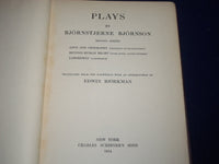 1914-1916 PLAYS BOOK BY BJORNSTJERNE BJORNSON - FIRST & SECOND SERIES - KD 2172