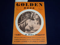 1935 JULY GOLDEN GOLDEN BOOK MAGAZINE - HAGGARD - SAKI - PARKER - ST 3367F
