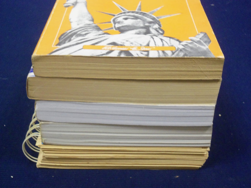1985-1993 HARRIS POSTAGE STAMP SOFTCOVER GUIDES LOT OF 5 DIFFERENT - O 1996