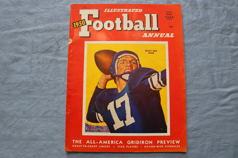 1950 ILLUSTRATED FOOTBALL ANNUAL MAGAZINE - BILLY COX COVER - ST 5506N