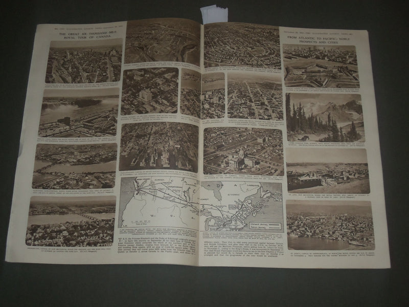1951 SEPT 29 THE ILLUSTRATED LONDON NEWS MAGAZINE - CANADIAN ROYAL TOUR- SP 8303
