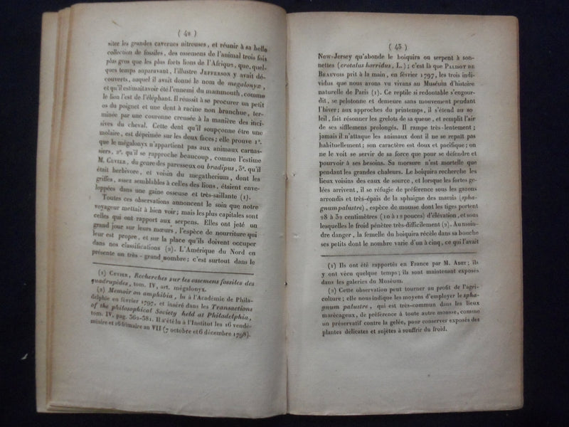 1821 ELOGE HISTORIQUE DE A.M.F.J. PALISOT DE BEAUVOIS SOFTCOVER BOOKLET - K 239