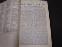 1864 SATURDAY REVIEW 2 BOUND VOLUMES - COMPLETE YR- PUBLISHED IN LONDON - R 1078