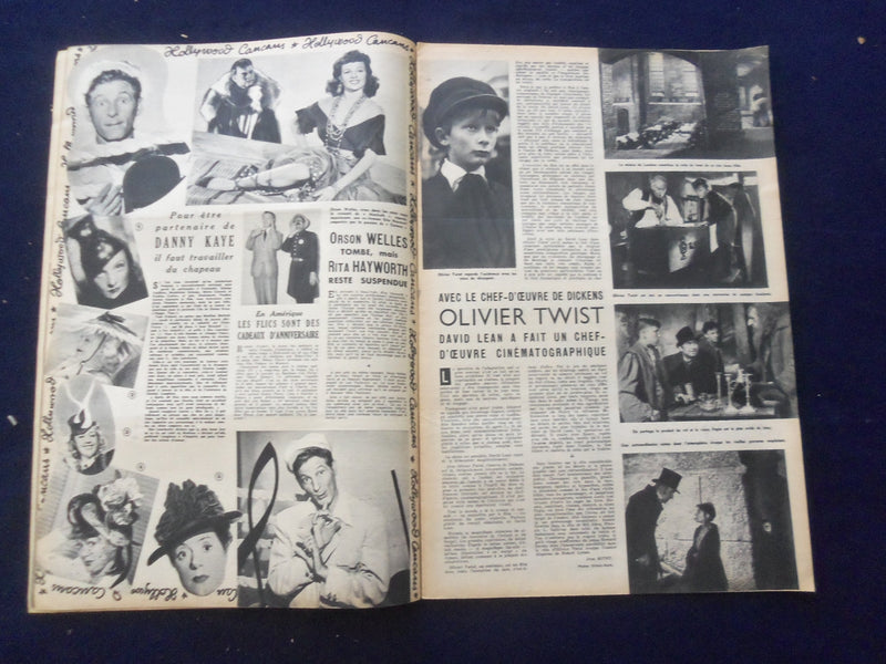 1948 OCT 19 CINEMONDE MAGAZINE - MAUREEN O'HARA COVER - FRENCH EDITION- SP 4868A